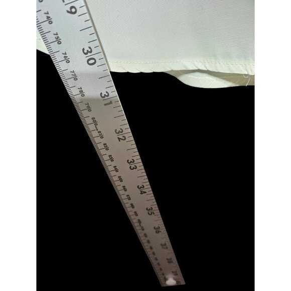 Vintage T & F White Button-Down Shirt With Ornate Gold Embroidery & Tassel Accen - Picture 6 of 6